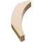 Ekena Millwork 3-inch W x 16-inch D x 22-inch H Thorton Rough Cedar Woodgrain TimberThane Knee Brace, Primed BRCUR03X16X22THRRCPR - alternate 6